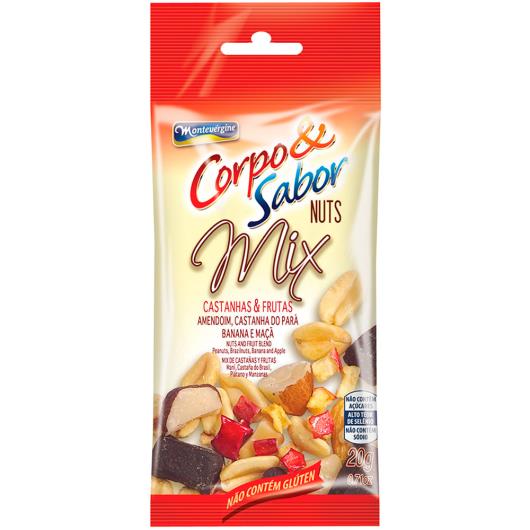 Mix Cor & Sabor Nuts Amendoim, castanha-do-pará, banana e maçã 20g - Imagem em destaque