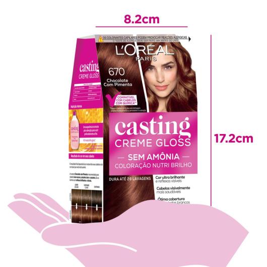 Coloração Casting Creme Gloss 670 Chocolate com Pimenta - Imagem em destaque