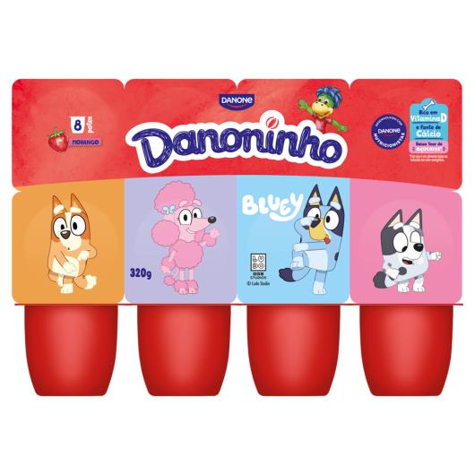 Petit Suisse Morango Danoninho Bandeja 320g 8 Unidades - Imagem em destaque