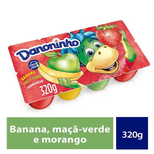 Danoninho Petit Suisse Morango, Banana e Maçã-Verde 320g 8 unidades - Imagem em destaque