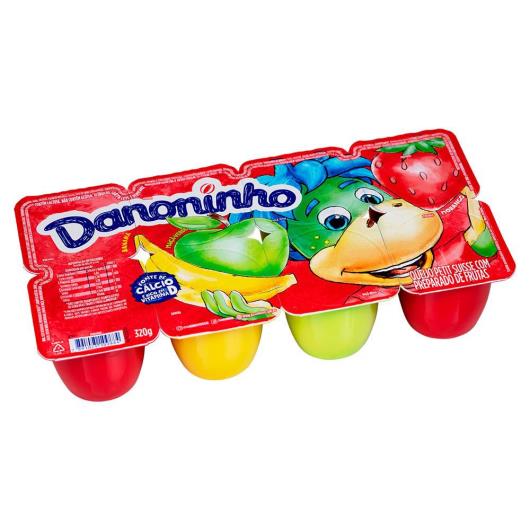 Danoninho Petit Suisse Morango, Banana e Maçã-Verde 320g 8 unidades - Imagem em destaque