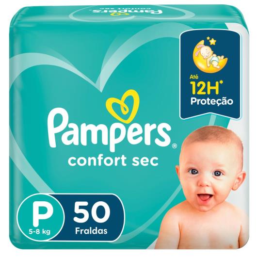 Fralda Pampers Confort Sec P 50 unidades - Imagem em destaque