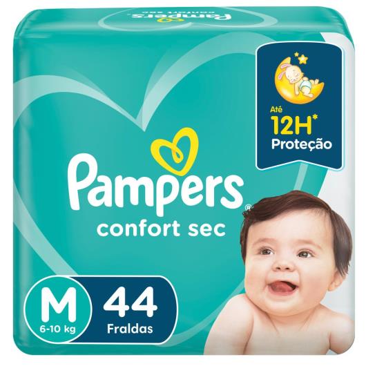 Fralda Descartável Pampers Confort Sec M 44 unidades - Imagem em destaque