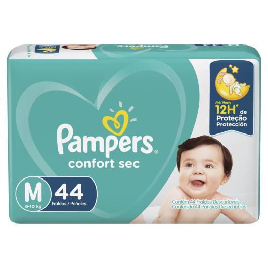 Fralda Descartável Pampers Confort Sec M 44 unidades - Imagem em destaque