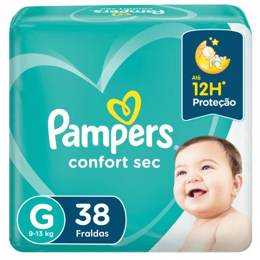 Fralda Pampers Confort Sec G 38 unidades - Imagem em destaque