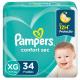 Fralda Descartável Pampers Confort Sec XG 34 unidades - Imagem 7500435106641-(1).jpg em miniatúra