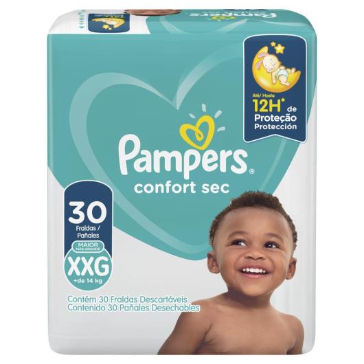 Fralda Descartável Pampers Confort Sec XXG 30 unidades - Imagem em destaque