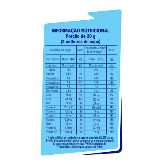 Achocolatado em Pó NESCAU 33% Menos Açúcares 380g - Imagem em destaque