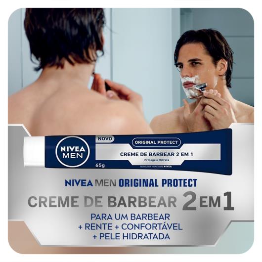 NIVEA MEN Creme de Barbear 2 em 1 Original Protect 65g - Imagem em destaque