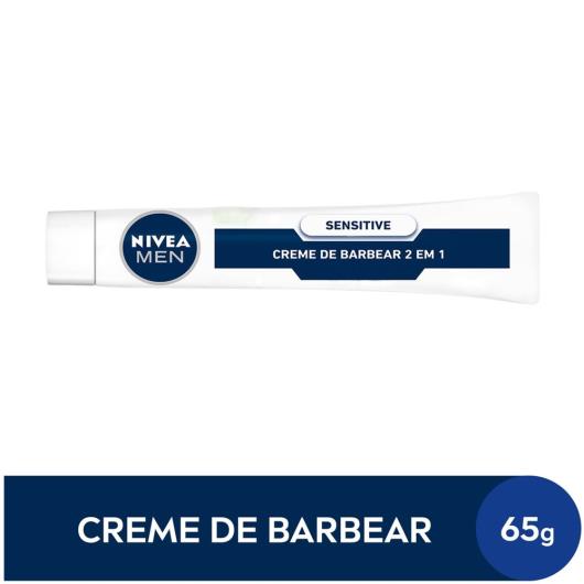 NIVEA MEN Creme De Barbear Sensitive 2 Em 1 65g - Imagem em destaque
