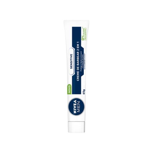 NIVEA MEN Creme De Barbear Sensitive 2 Em 1 65g - Imagem em destaque