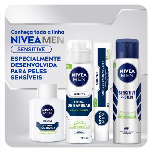 NIVEA MEN Creme De Barbear Sensitive 2 Em 1 65g - Imagem em destaque