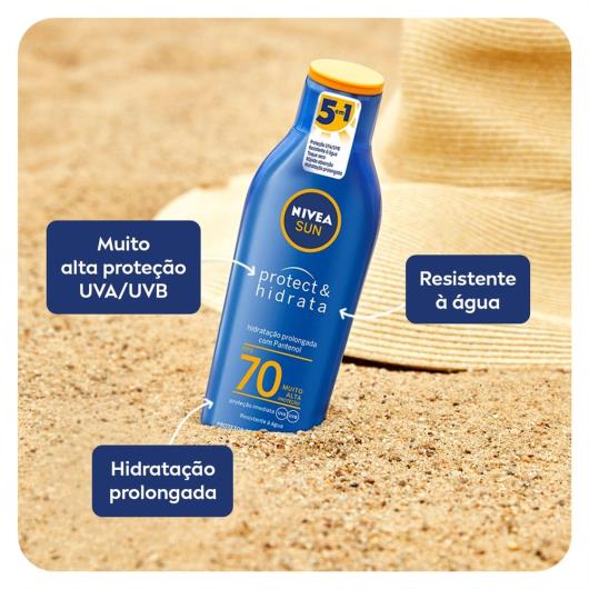 NIVEA SUN Protetor Solar Protect & Hidrata FPS70 200ml - Imagem em destaque