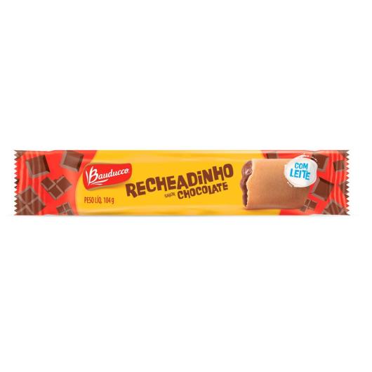 Biscoito Recheio Chocolate Bauducco Recheadinho Pacote 104g - Imagem em destaque