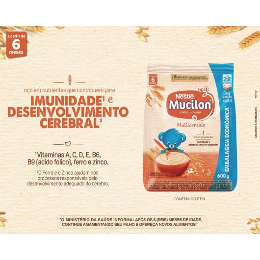 Cereal Infantil Mucilon Multicereais 600g - Imagem em destaque