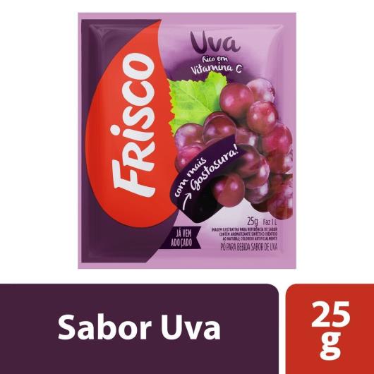 Suco em Pó Refresco Frisco Uva Sachê 25G - Imagem em destaque