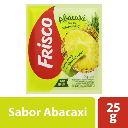 Suco em Pó Refresco Frisco Abacaxi Sachê 25G - Imagem em destaque