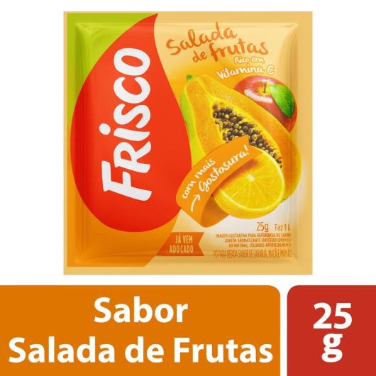 Suco em Pó Refresco Frisco Salada de Frutas Sachê 25G - Imagem em destaque