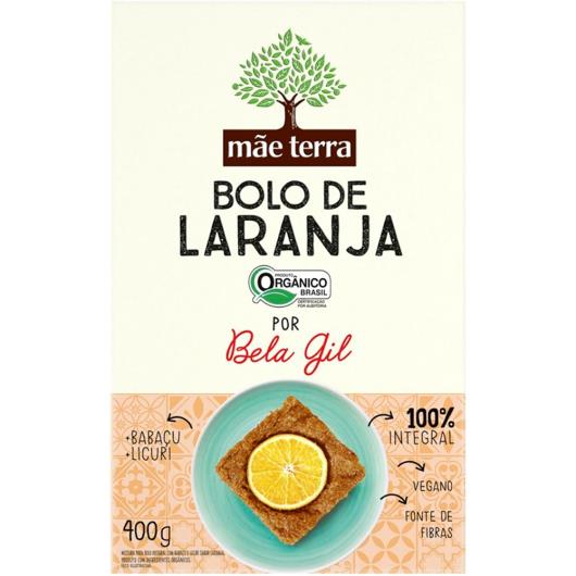 Mistura para Bolo Mãe Terra Orgânico Laranja e Licuri 400g - Imagem em destaque