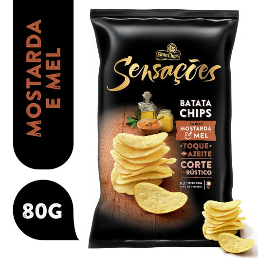 Batata Frita Lisa Mostarda E Mel Elma Chips Pacote 80G - Imagem em destaque