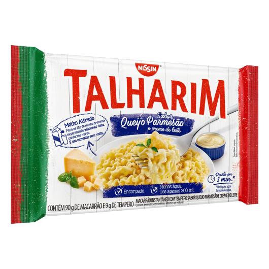 Macarrão Instantâneo Talharim Queijo Parmesão e Creme de Leite Nissin Pacote 99g - Imagem em destaque