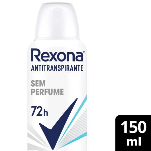 Antitranspirante Aerosol Rexona Sem Perfume 150ml - Imagem em destaque