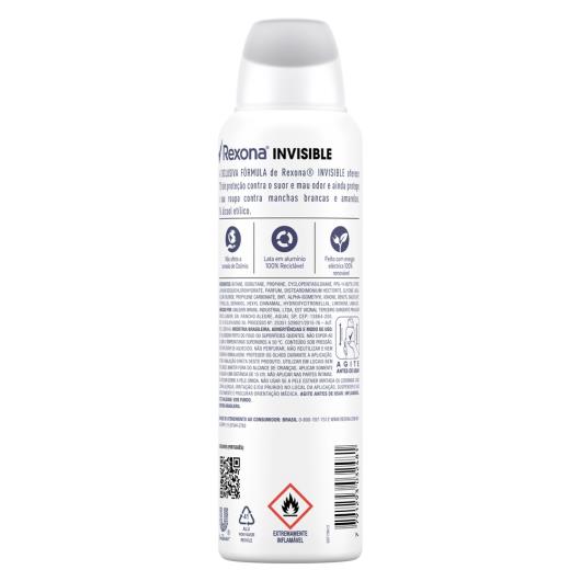 Desodorante Rexona Feminino Invisible 150ml - Imagem em destaque