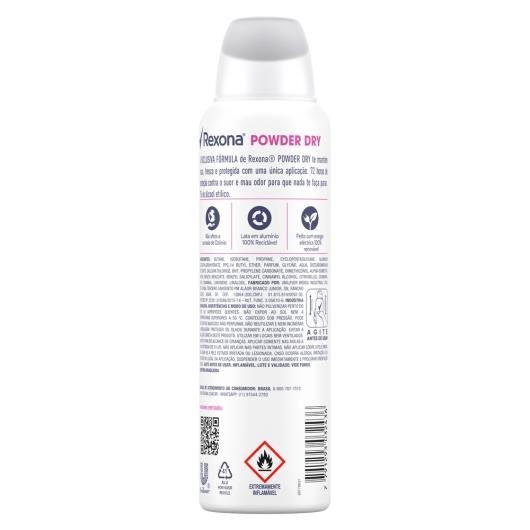 Desodorante Rexona Feminino Powder Dry 150ml - Imagem em destaque
