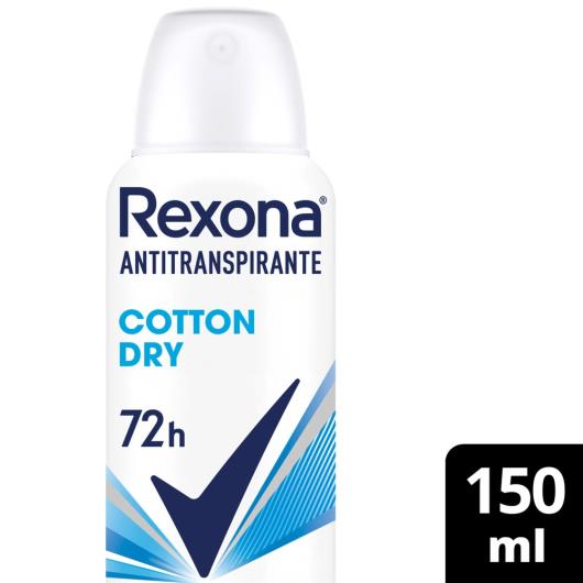Desodorante Rexona Feminino Cotton Dry 150ml - Imagem em destaque