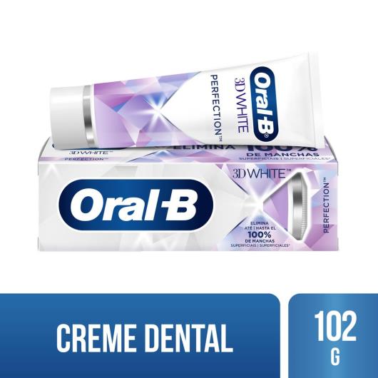 Creme Dental Oral-B 3D White Perfection - 102g - Imagem em destaque