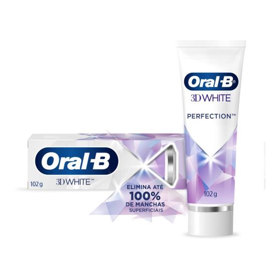 Creme Dental Oral-B 3D White Perfection - 102g - Imagem em destaque