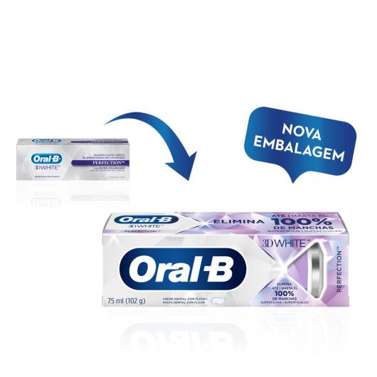 Creme Dental Oral-B 3D White Perfection - 102g - Imagem em destaque