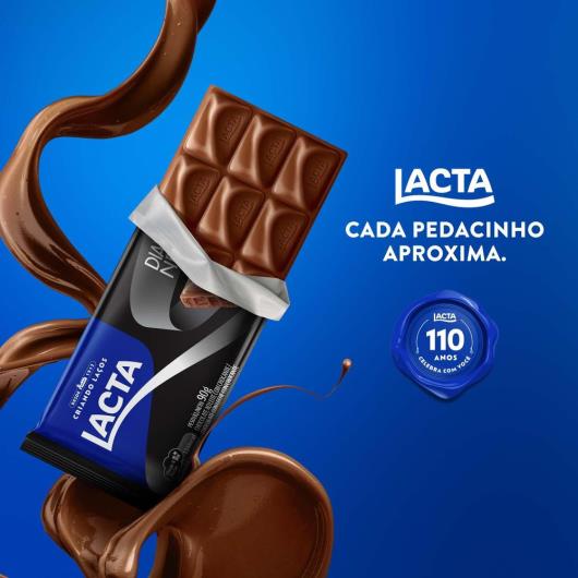 Chocolate ao Leite Lacta Diamante Negro Pacote 90g - Imagem em destaque