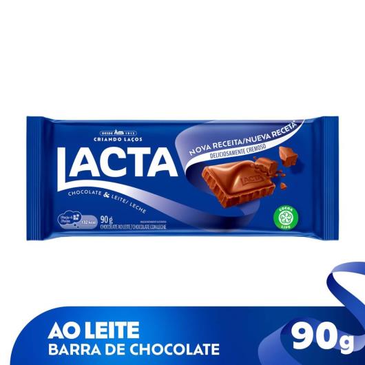 Chocolate ao Leite Lacta 90g - Imagem em destaque