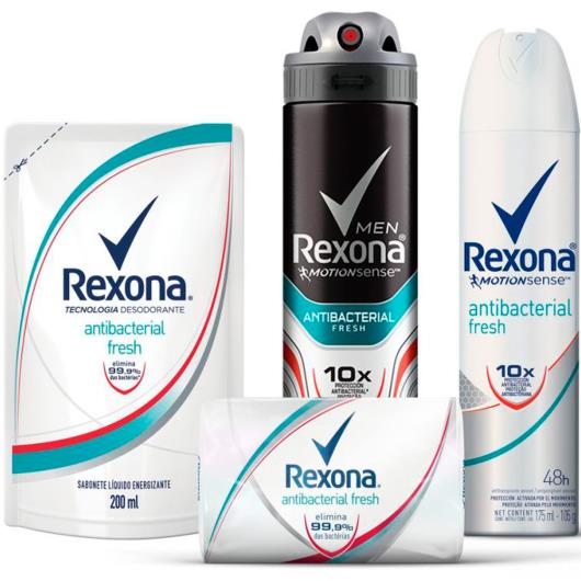 Desodorante Antitranspirante Rexona Feminino Aerosol ANTIBACTERIANO FRESH 150ml - Imagem em destaque