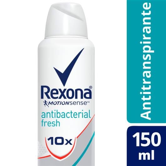 Desodorante Antitranspirante Rexona Feminino Aerosol ANTIBACTERIANO FRESH 150ml - Imagem em destaque