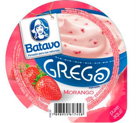 Iogurte Batavo Grego Morango 100g - Imagem em destaque