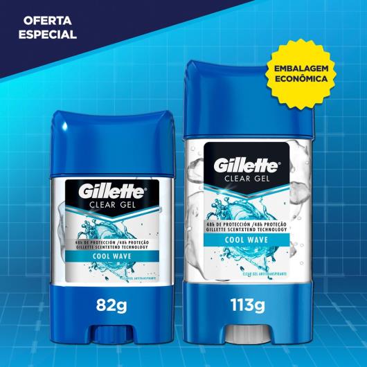 Desodorante Gillette Gel Cool Wave Endurance 82g - Imagem em destaque