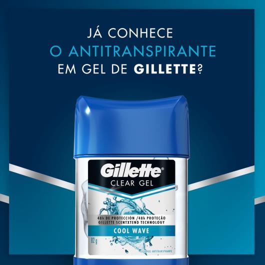 Desodorante Gillette Gel Cool Wave Endurance 82g - Imagem em destaque