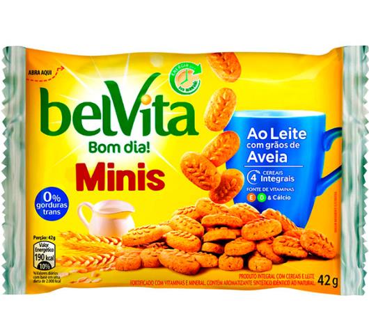 Biscoito Belvita Leite com Grãos de Aveia Mini 42g - Imagem em destaque