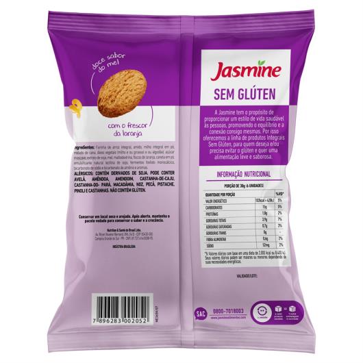 Biscoito Cookie Integral Laranja e Mel sem Glúten Jasmine Pacote 120g - Imagem em destaque