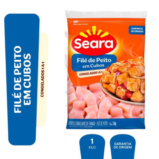 Filé de Peito em Cubos Seara IQF 1kg - Imagem em destaque