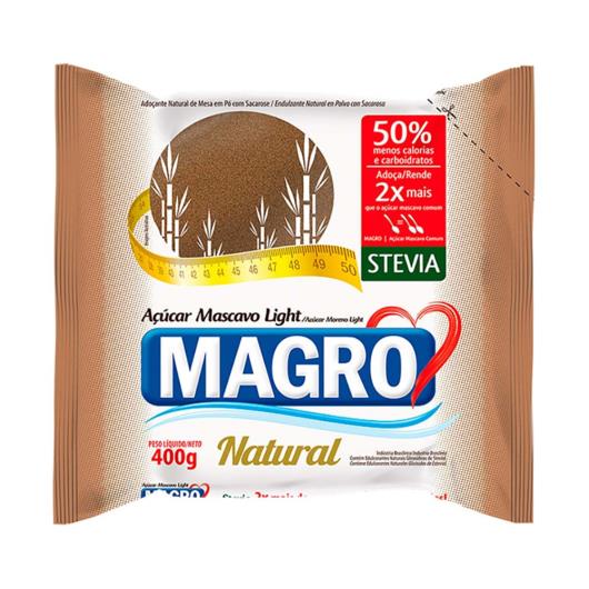 Açúcar Magro Mascavo Light Natural 400g - Imagem em destaque