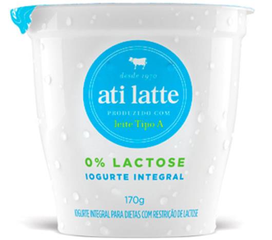 Iogurte Atilatte Integral Zero Lactose 170g - Imagem em destaque
