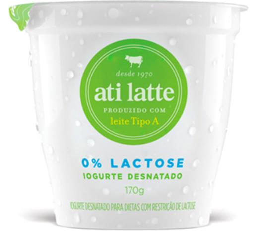 Iogurte Atilatte Desnatado Zero Lactose 170g - Imagem em destaque