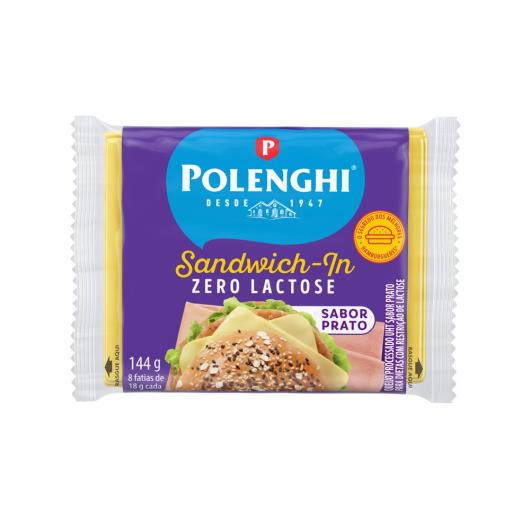 Queijo Prato  Polenghi Sandwich in Processado Zero Lactose 144g - Imagem em destaque