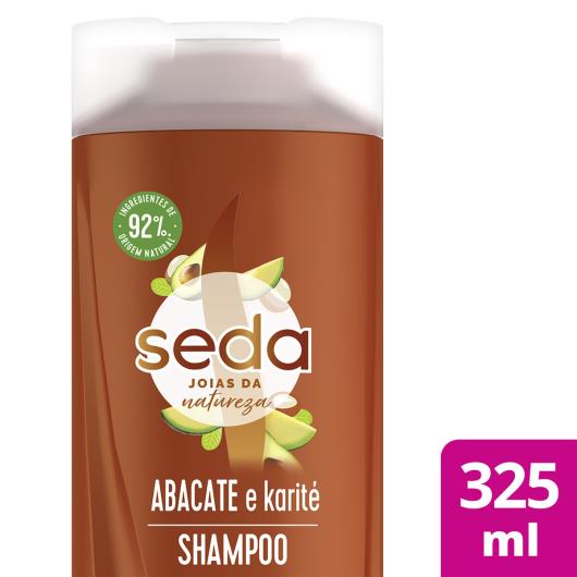 Shampoo Abacate e Karité Seda Joias da Natureza Frasco 325ml - Imagem em destaque