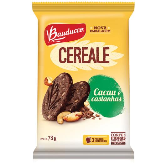 Biscoito Bauducco Cereale Integral Cacau e Castanhas 78g - Imagem em destaque