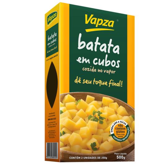 Batata para salada cubada longa vida Vapza 500g - Imagem em destaque