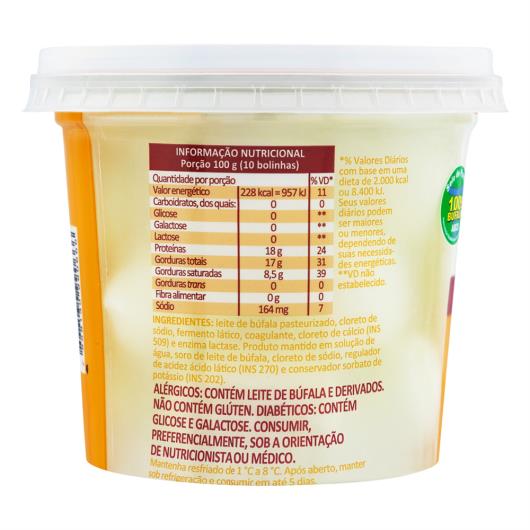 Queijo Mozzarella de Búfala Bola Cereja Zero Lactose Bom Destino 160g - Imagem em destaque